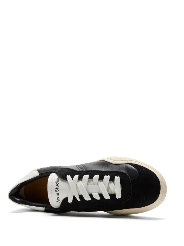 Acne Studios レースアップ スニーカー | ブラック | FARFETCH JP