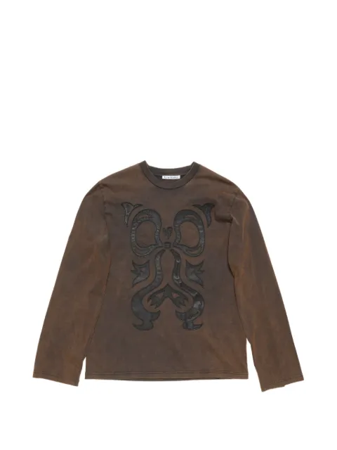 Acne Studios playera manga larga con aplique