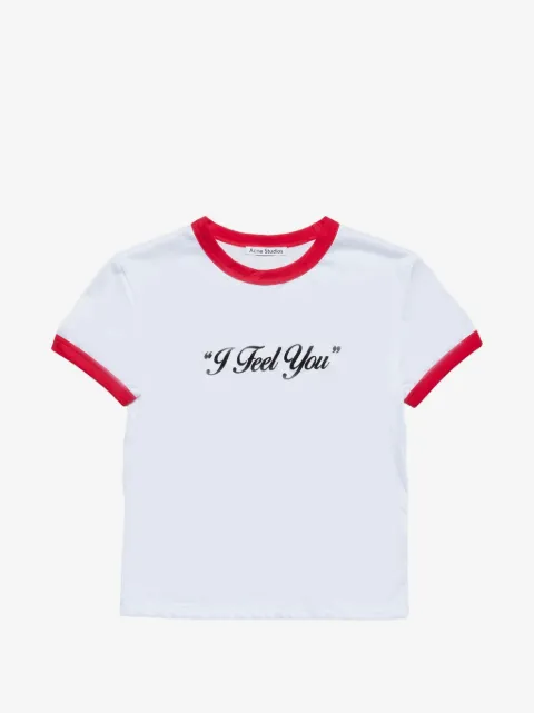 Acne Studios playera con efecto arrugado