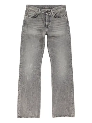 Acne Studios 1981 ロゴパッチ デニムパンツ | グレー | FARFETCH JP