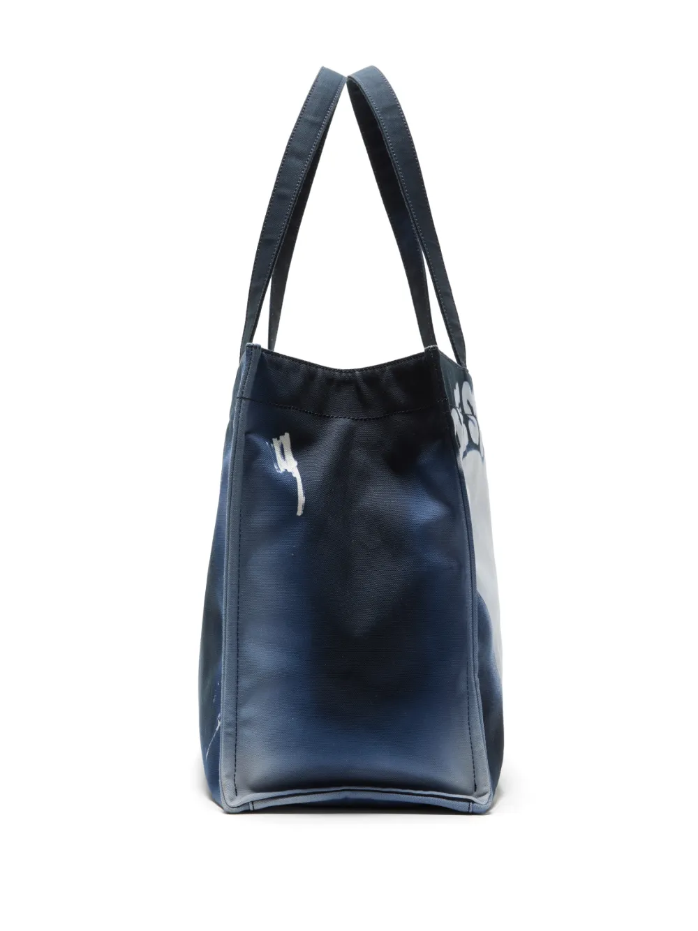 Acne Studios Shopper met print Blauw