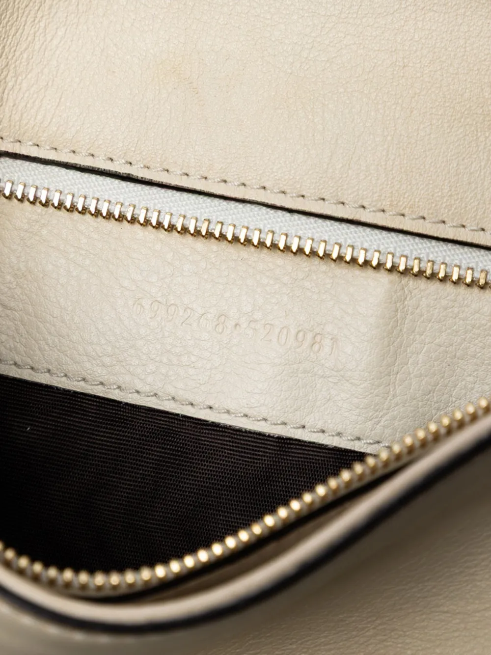 GUCCI Pre-owned 2016-2025 Calfskin Blondie Chain Satchel In White