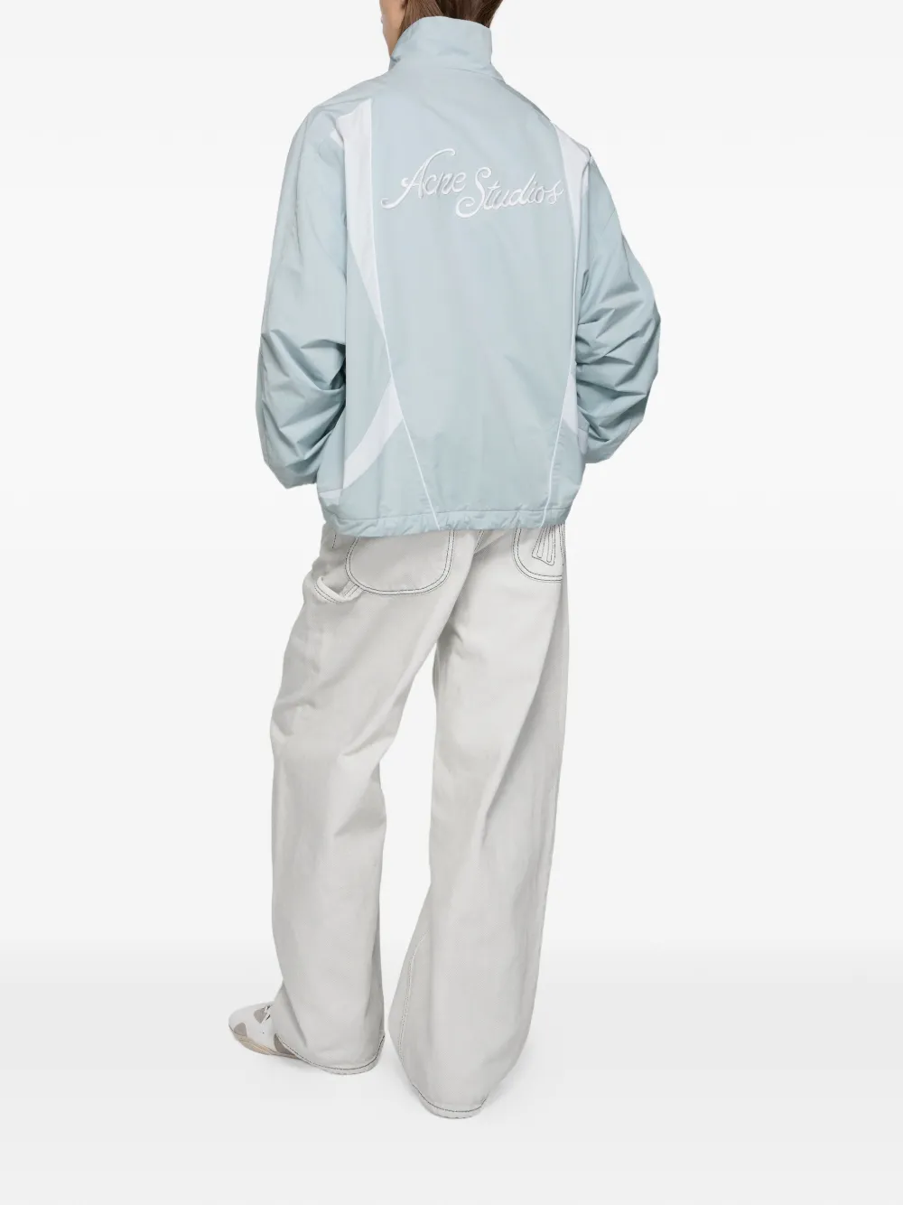 Acne Studios Broek met geborduurde strik Wit