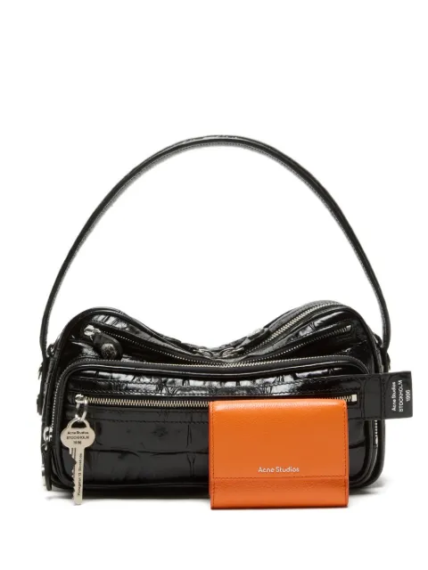 Acne Studios logo-print leather wallet