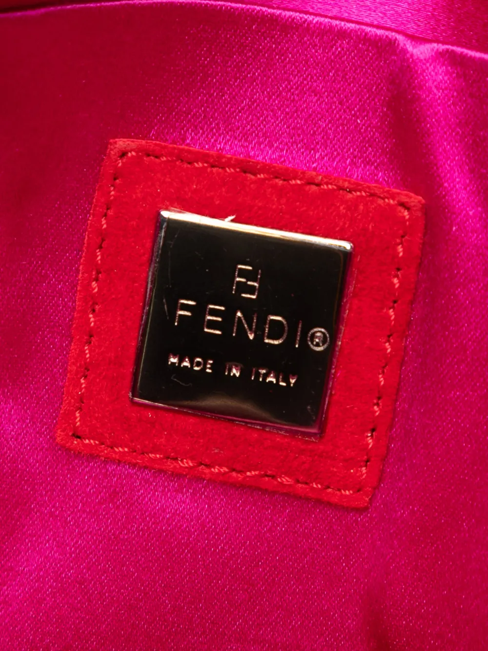 FENDI Pre-owned 20th Century Suede Crossbody Bag In Red