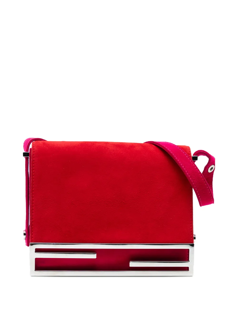 Fendi Pre-Owned 20th Century Suede crossbody bag - Rosso