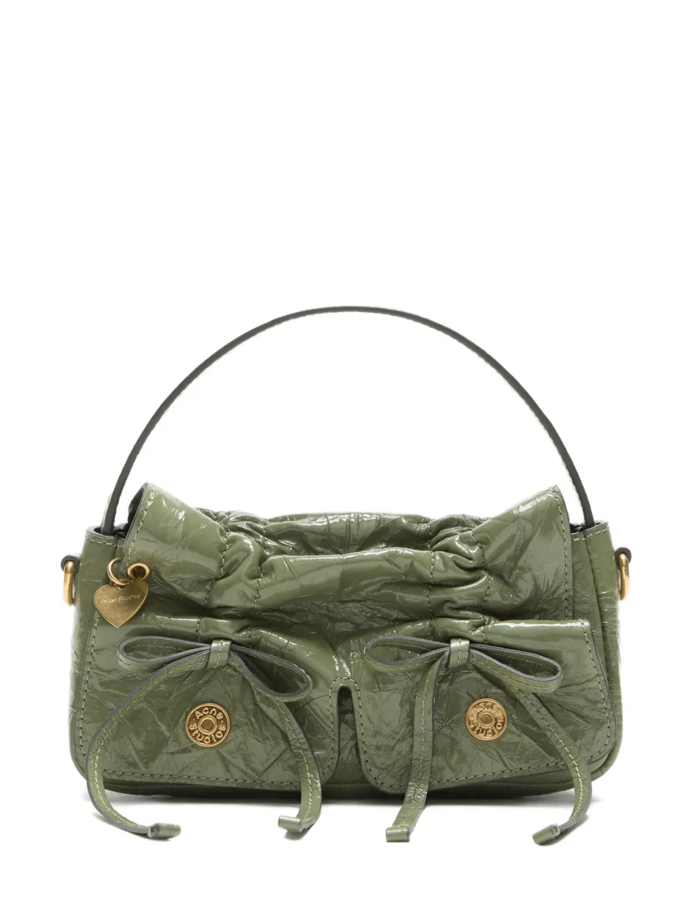 Acne Studios bow-embellishment tote bag - Verde