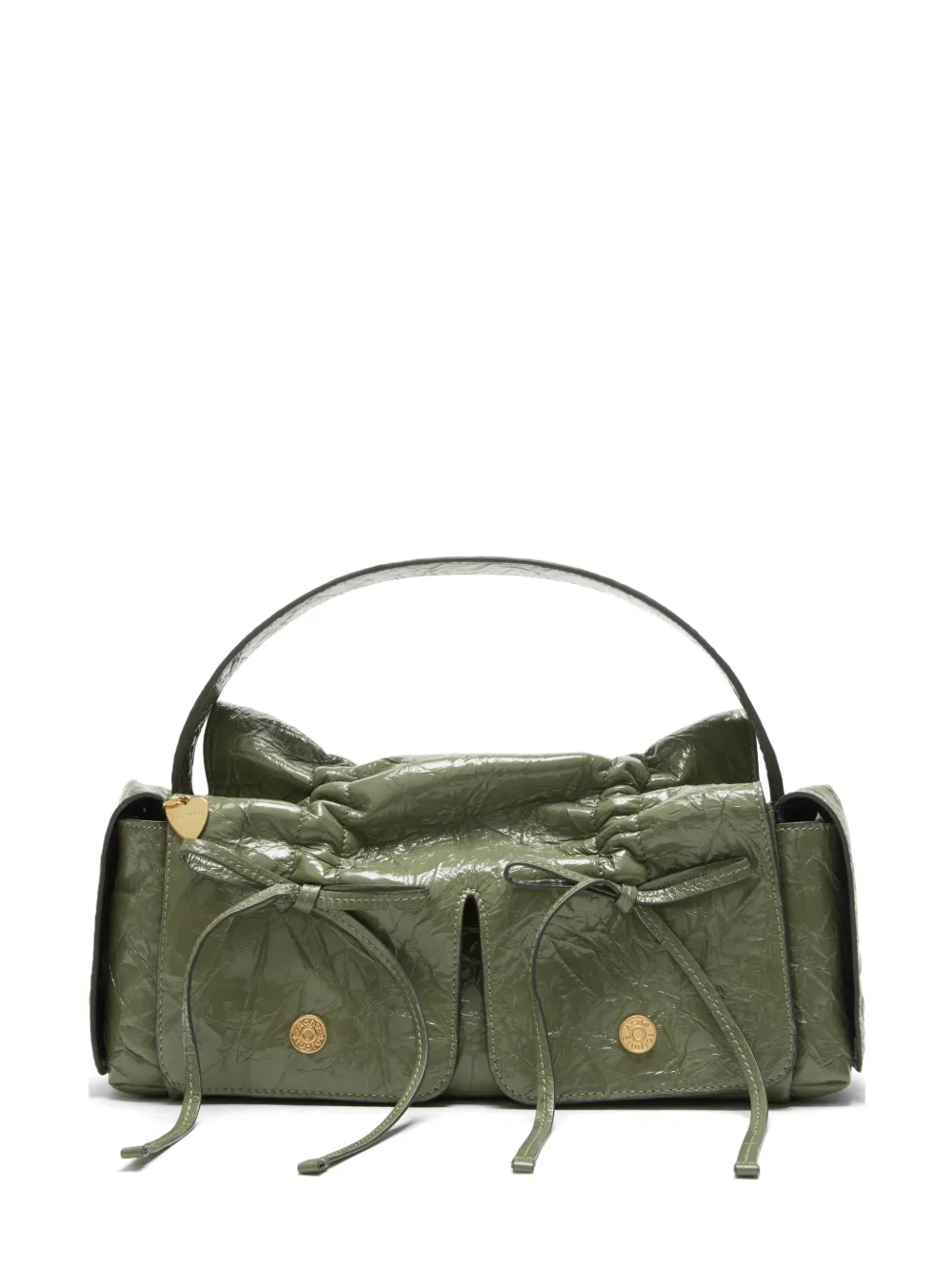 Acne Studios drawstring gathered shoulder bag - Verde