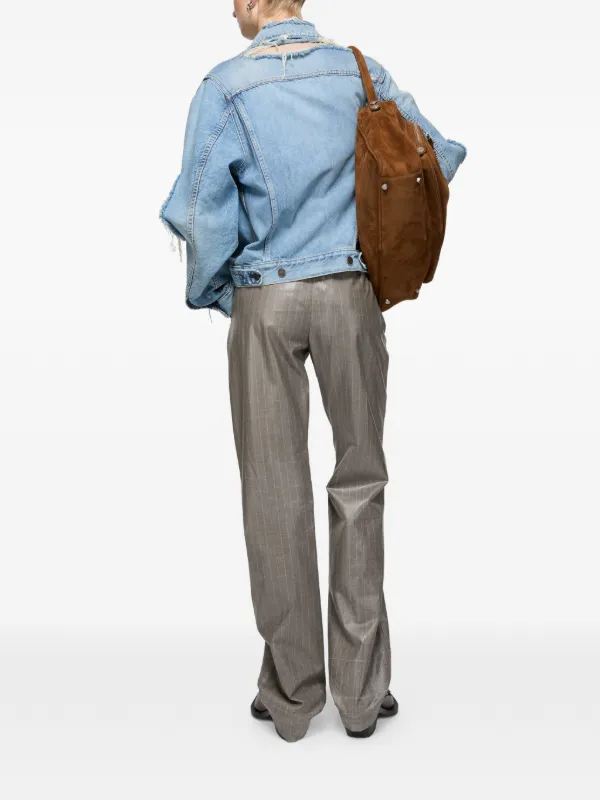 Acne Studios ダメージ ジャケット | ブルー | FARFETCH JP