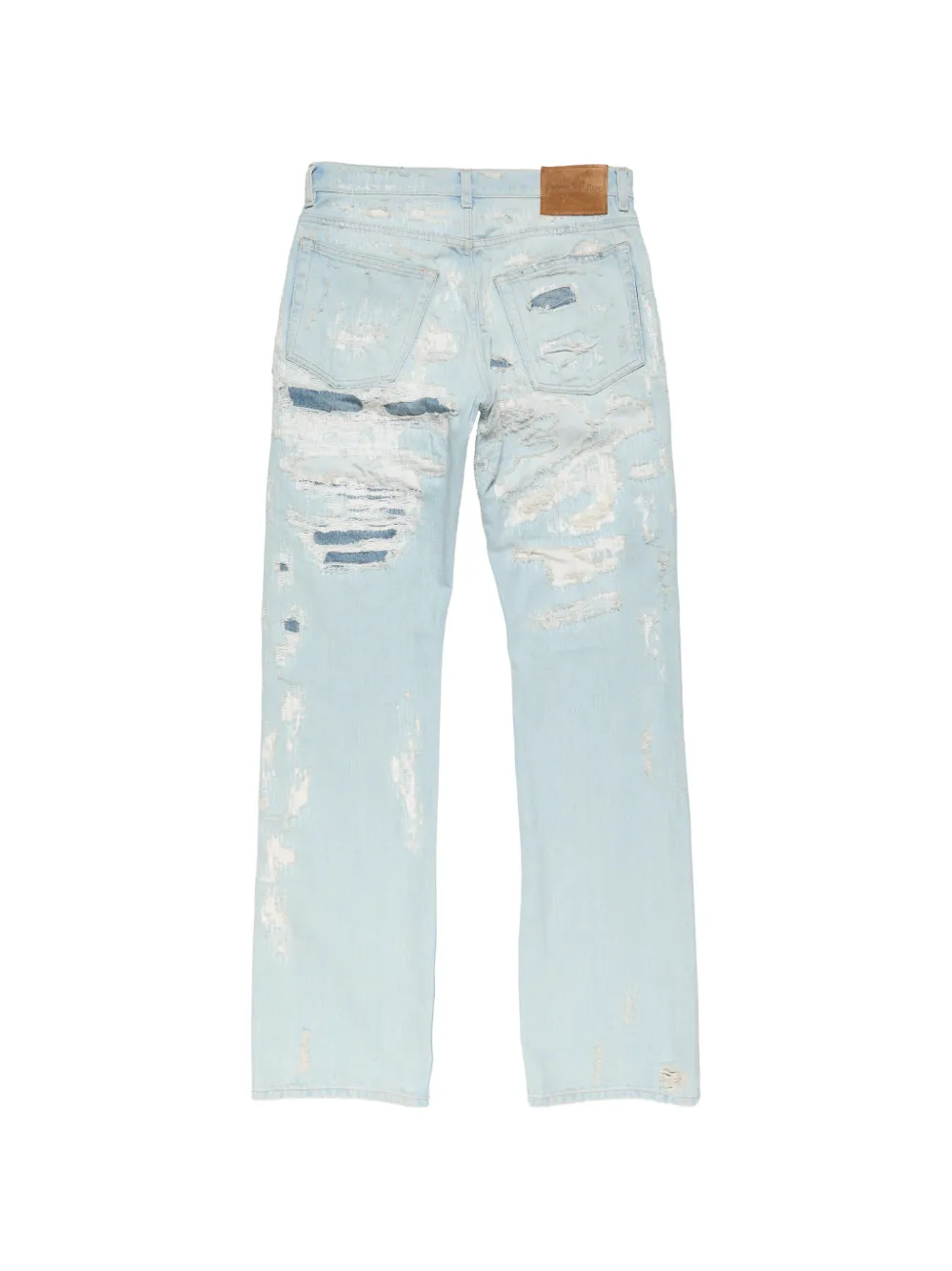 Acne Studios Jeans met gerafelde details Blauw