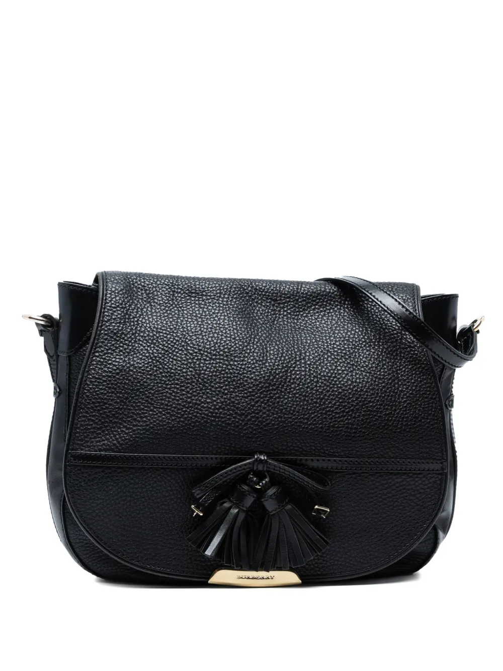 Burberry Pre-Owned 2000-2017 Medium Grained Leather Maydown shoulder bag - Nero