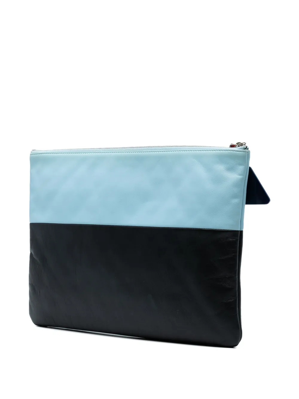 CHANEL Pre-Owned 2016-2017 Large Lambskin Airlines O Case clutch bag | Pre-Owned | Image 2