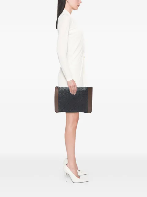 Bottega Veneta Pre-Owned 2012-2025 Bicolor Nappa Intrecciato clutch bag