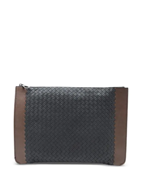 Bottega Veneta Pre-Owned 2012-2025 Bicolor Nappa Intrecciato clutch bag