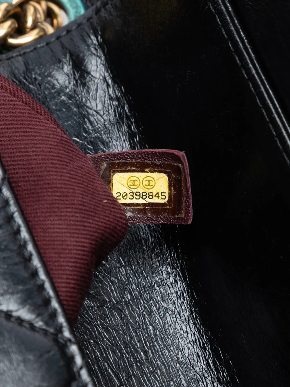 Pre-owned Chanel 2014-2015 Large Cc Quilted Glazed Calfskin Perfect Edge Flap Satchel In Black