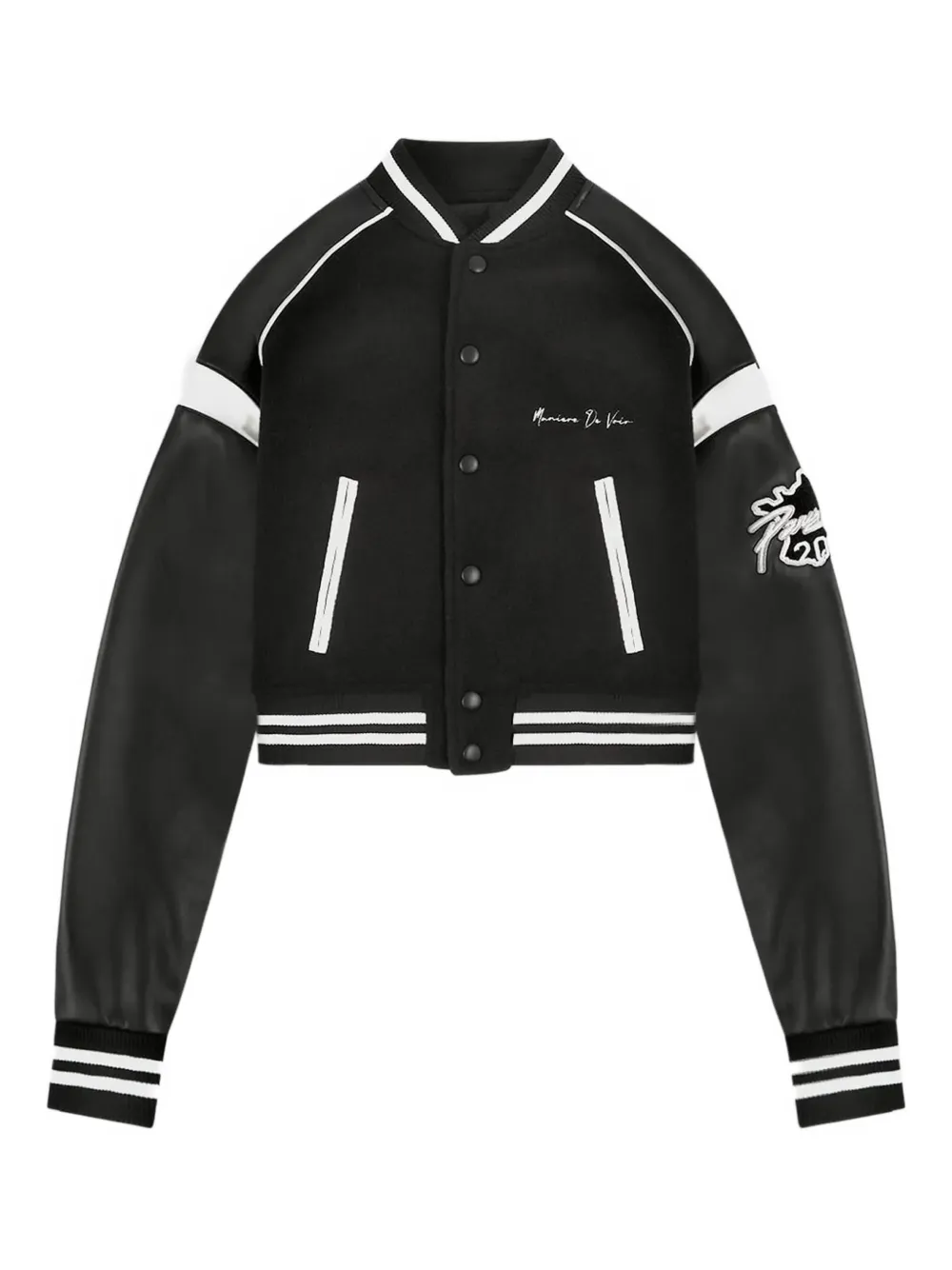 Manière De Voir Eiffel varsity jacket - Nero