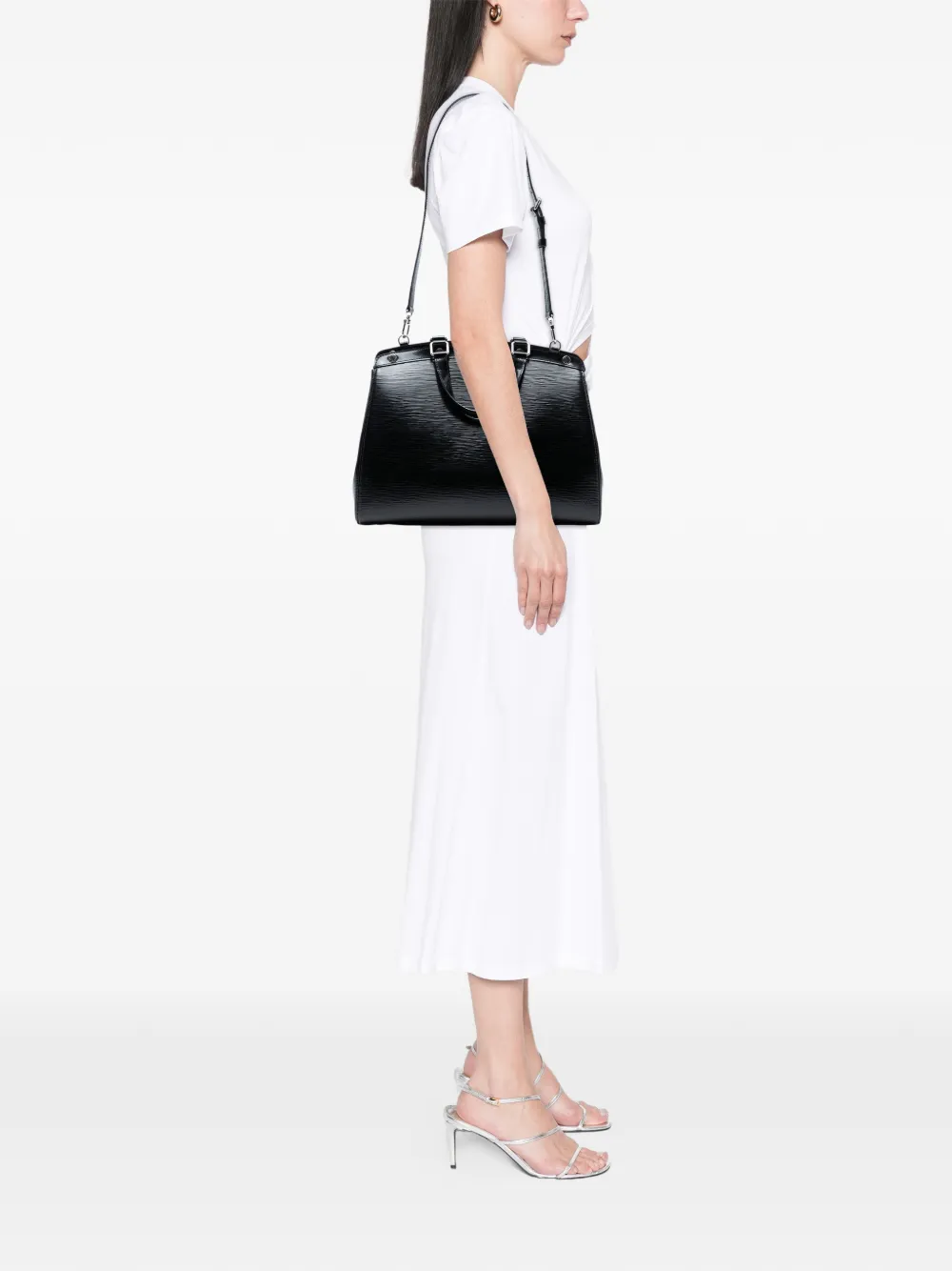 LOUIS VUITTON Pre-owned 1990-2025 Electric Epi Brea Gm Satchel In Black