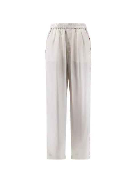 TOM FORD silk twill pj trousers with piping