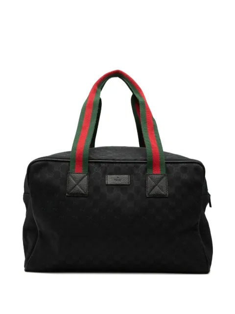 Gucci Pre-Owned 2000-2015 GG Canvas Web travel bag