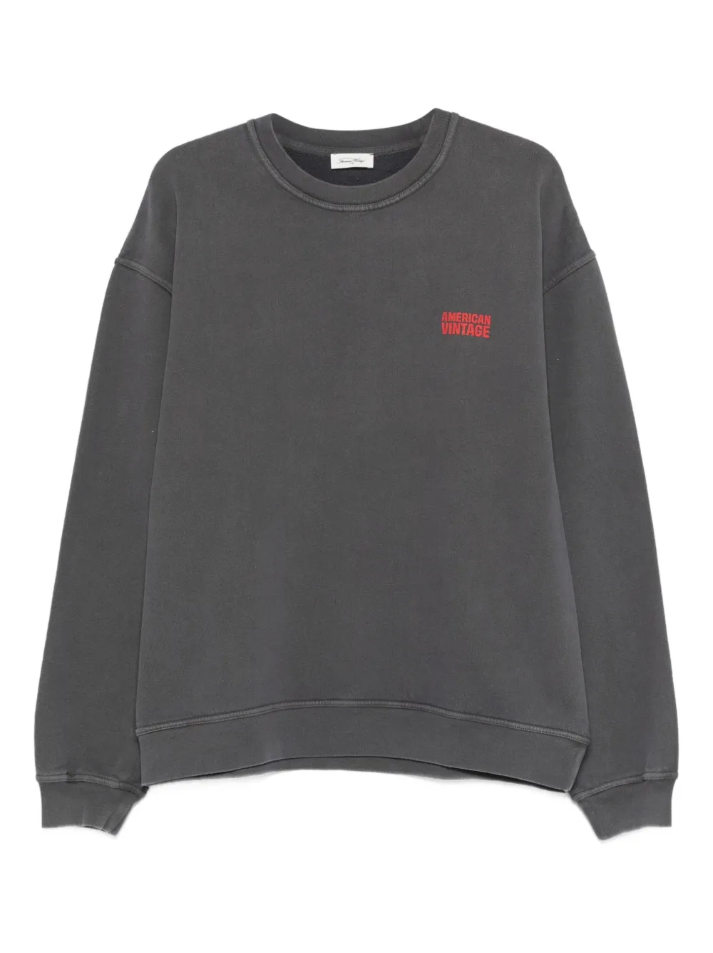 American Vintage logo-detail sweatshirt - Grigio