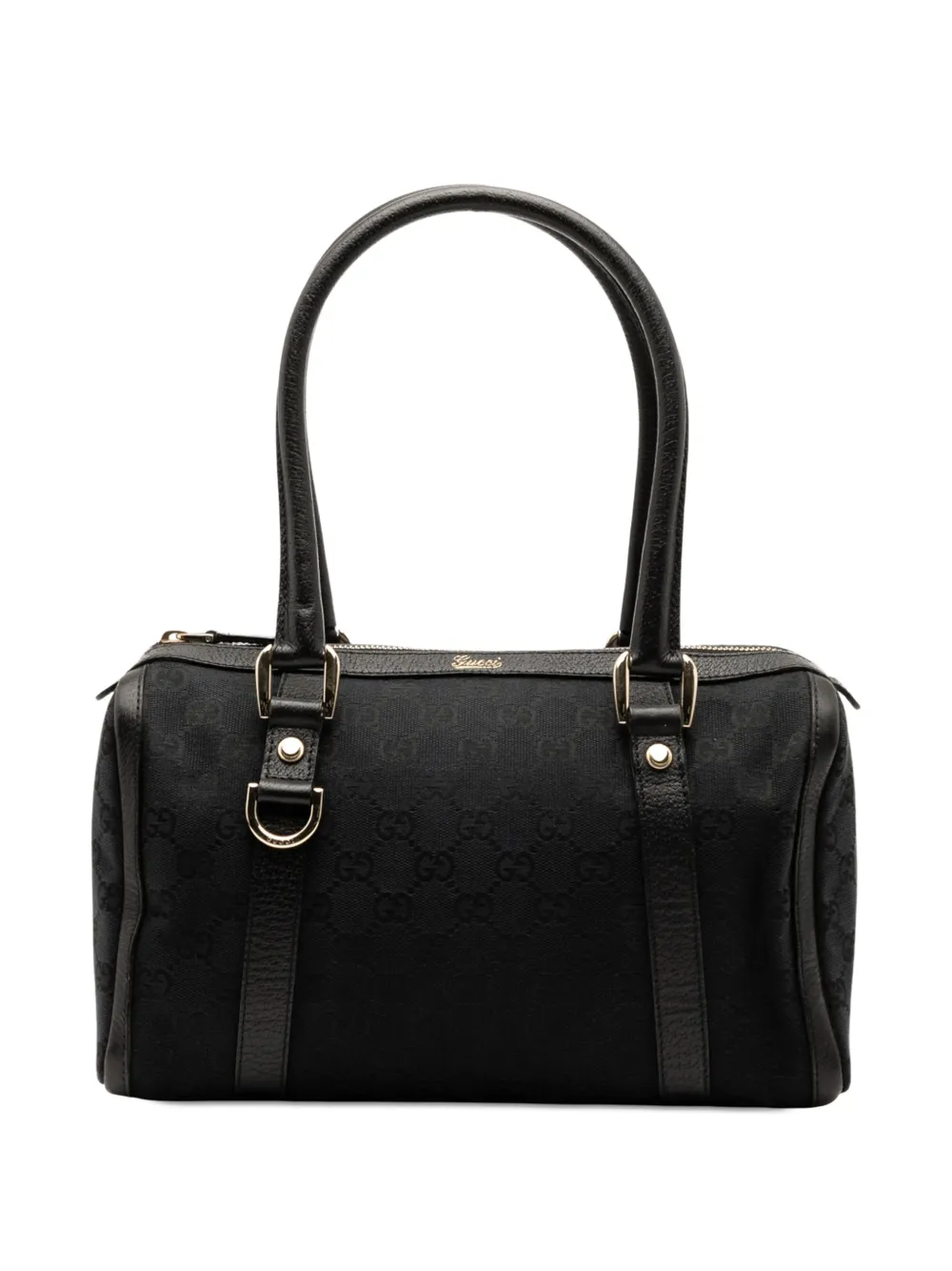 Gucci Pre-Owned 2000-2015 GG Canvas Abbey D Ring boston bag | Black | Image 1