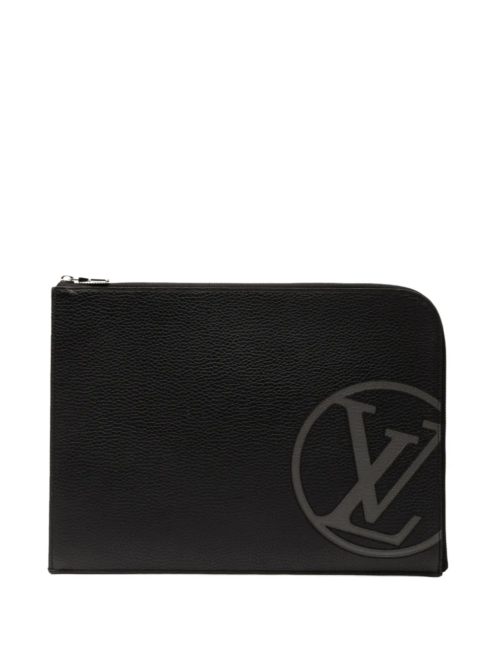 Louis Vuitton Pre-Owned 2017 Taurillon Initials Circle Pochette Jour GM clutch bag | Black | Image 1