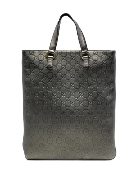 Gucci Pre-Owned 2016-2025 Metallic Guccissima tote bag