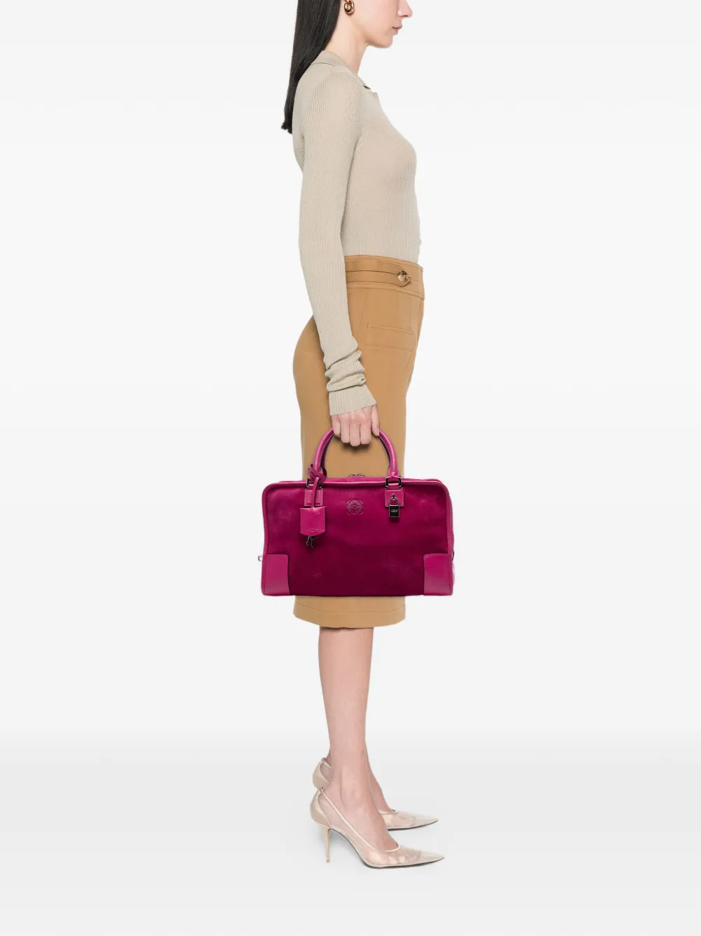 Loewe Pre-Owned sac à main en daim Amazona 36 (2013) | Pre-owned | Image 2