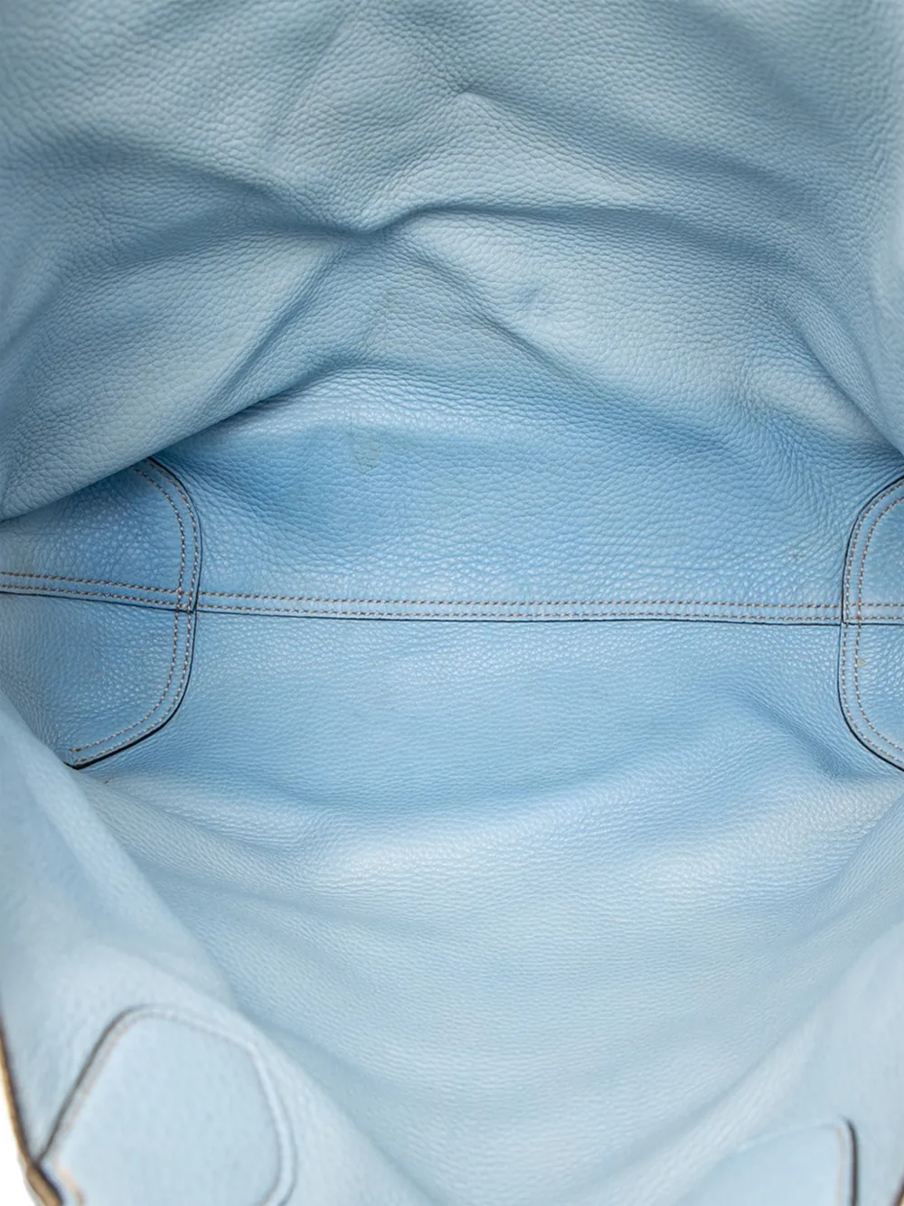 Pre-owned Gucci 2000-2015 Gg Canvas Reversible Tote Satchel In Blue