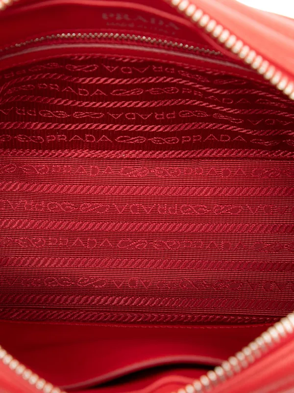 Prada Pre-Owned 2010-2025 ソフトカーフ ダイアグラム カメラバッグ