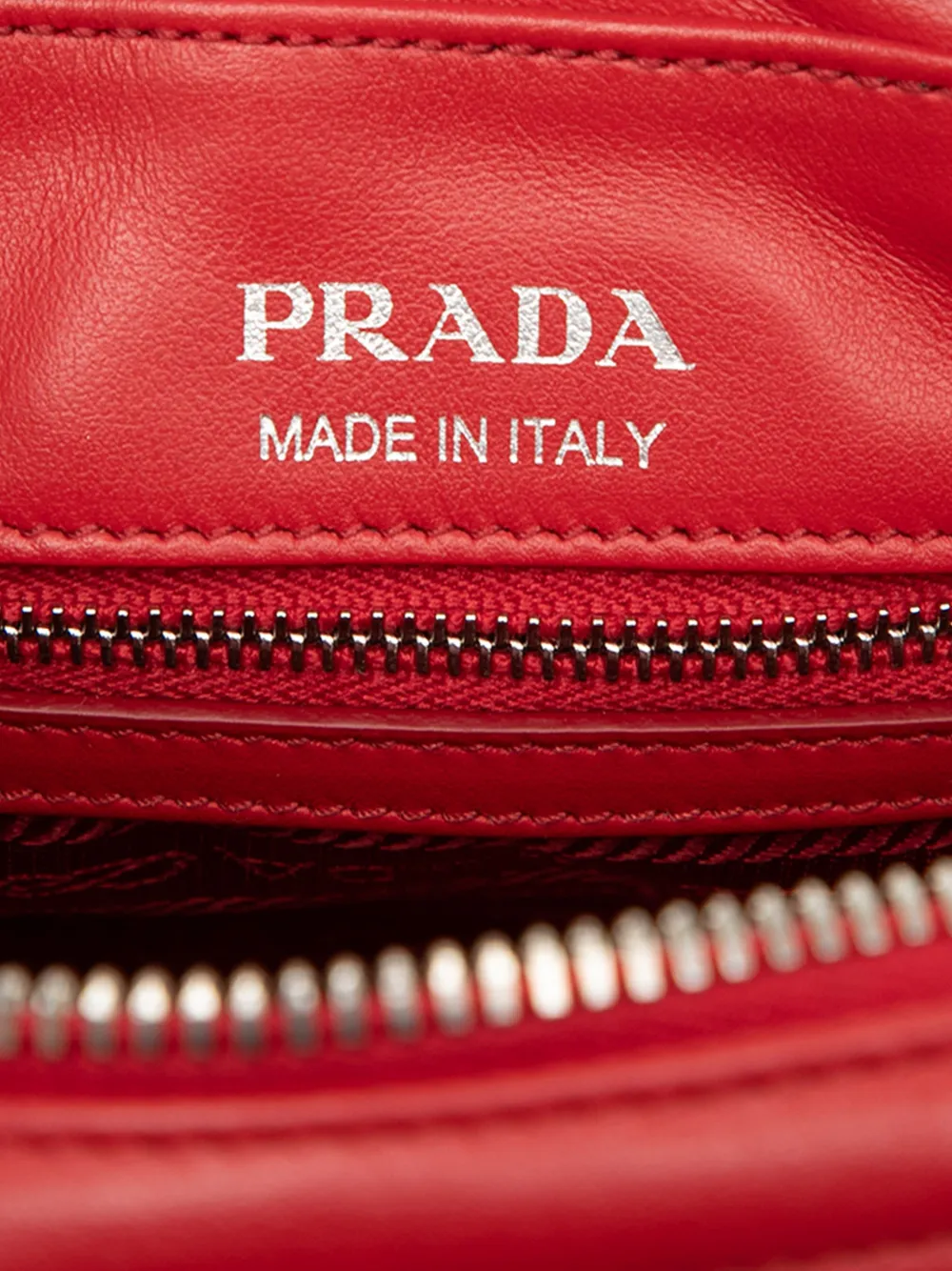 Prada Pre-Owned 2010-2025 ソフトカーフ ダイアグラム カメラバッグ