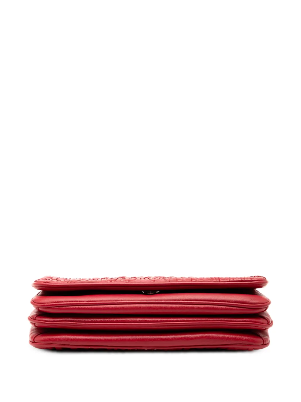  Prada Pre-owned 2000-2025 Nappa Gaufre Shoulder Bag - Red 
