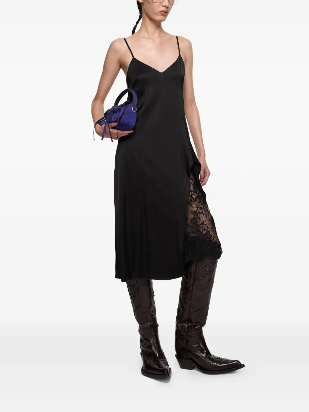  Acne Studios V-neck Dress - Black 