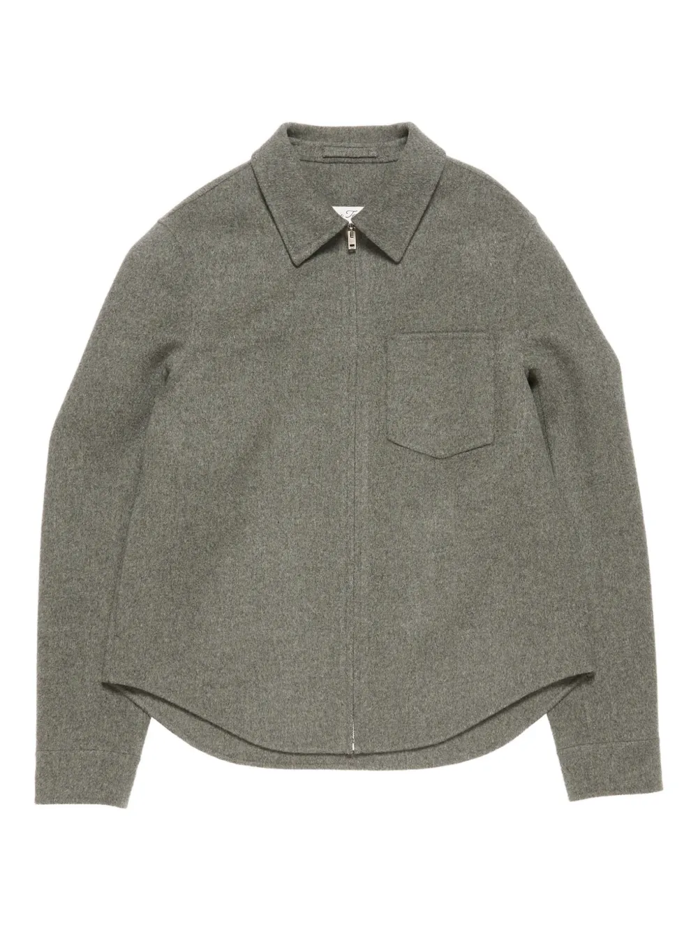 Acne Studios zip-up shirt jacket - Grigio