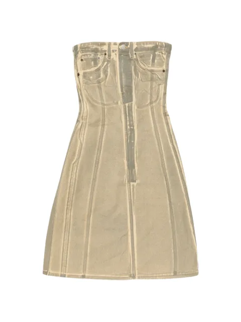 Acne Studios printed denim midi dress