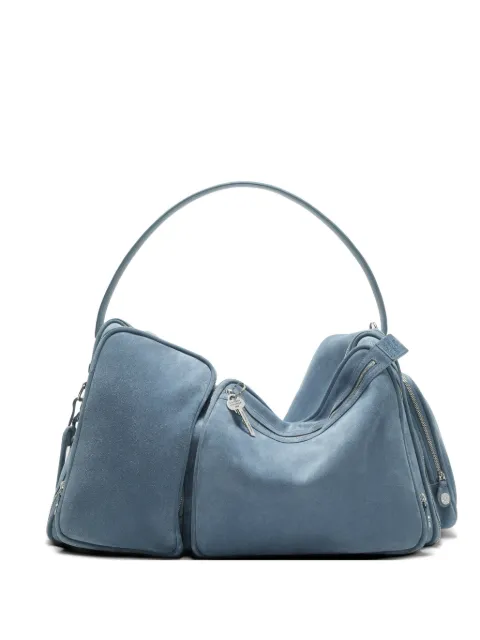 Acne Studios Camero Hotel suede multi-pocket shoulder bag