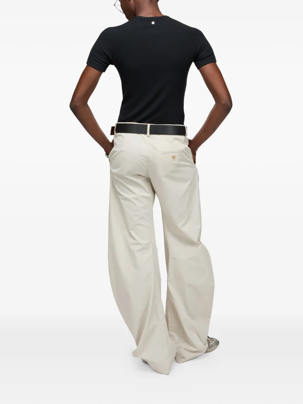  Acne Studios Zip Short-sleeve Top - Black 