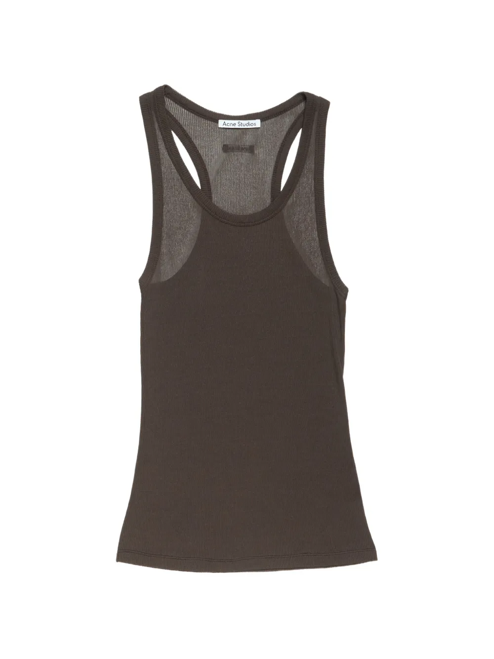 Acne Studios ribbed-knit tank top - Braun