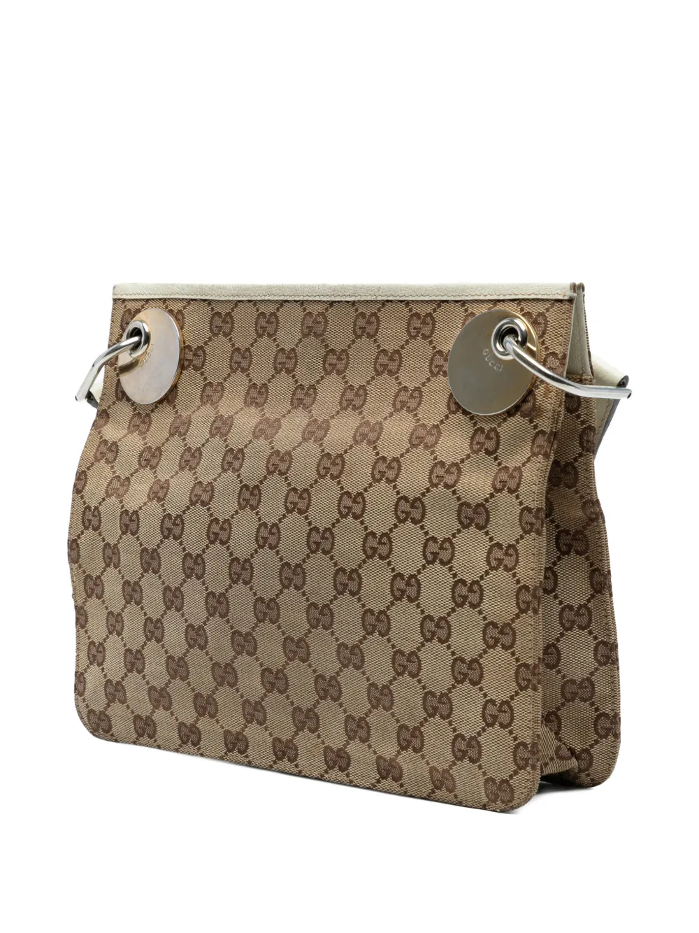 Pre-owned Gucci 2000-2015 Gg Canvas Eclipse Crossbody Bag In Brown