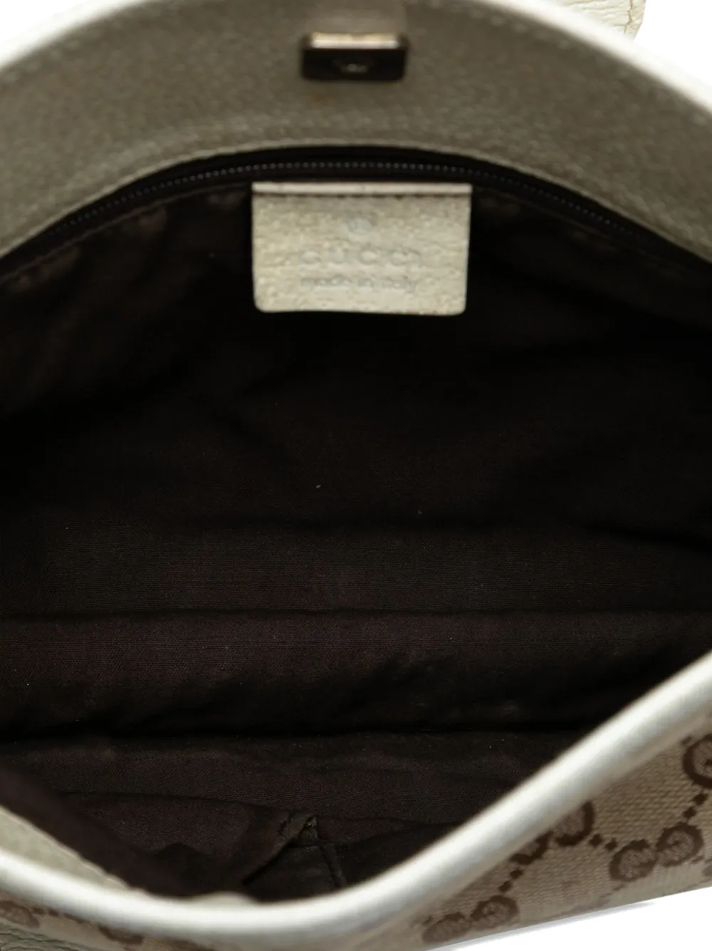 Pre-owned Gucci 2000-2015 Gg Canvas Eclipse Crossbody Bag In Brown