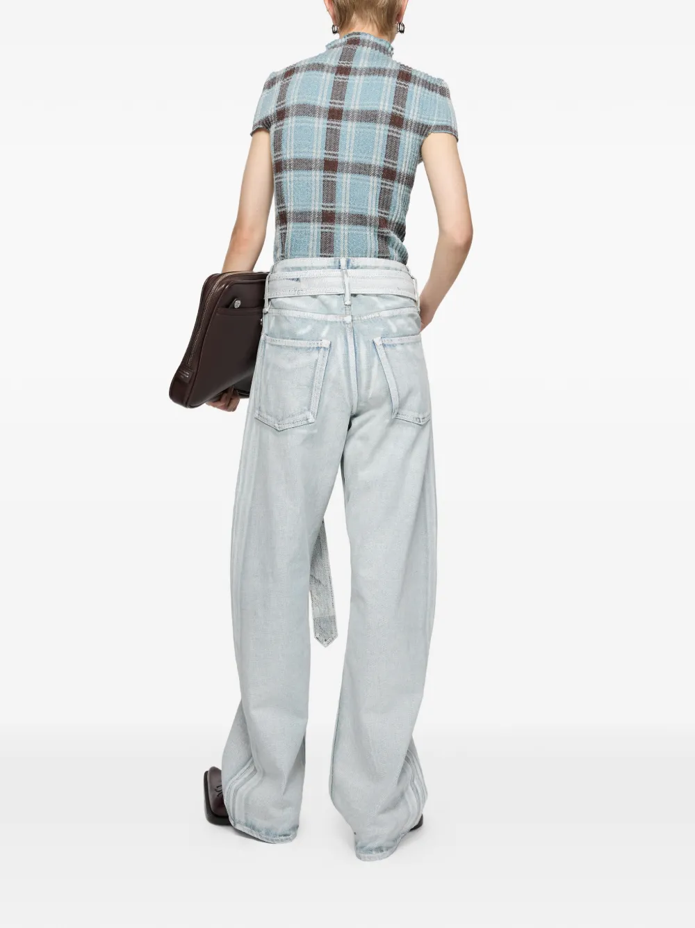  Acne Studios Belted Jeans - Blue 