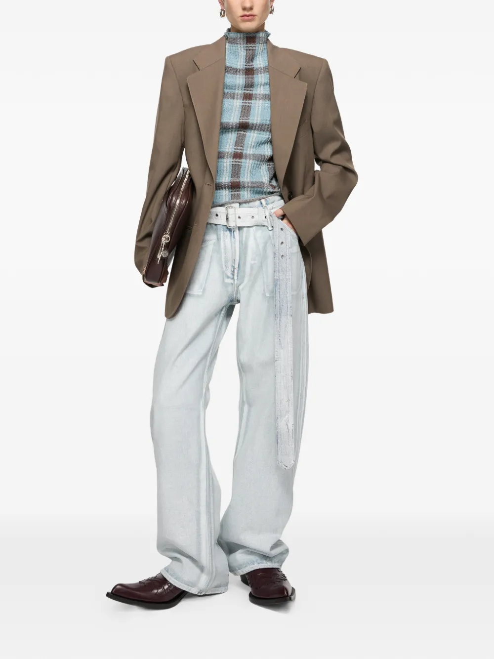  Acne Studios Belted Jeans - Blue 