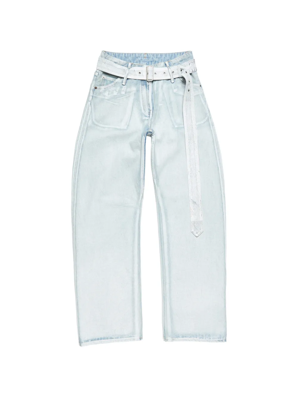 Acne Studios belted jeans - Blu
