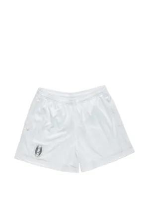 パンツ ACNE STUDIOS RAYON SHORTS Acne Studios ストライプ ロゴショートパンツ | ブルー | FARFETCH JP