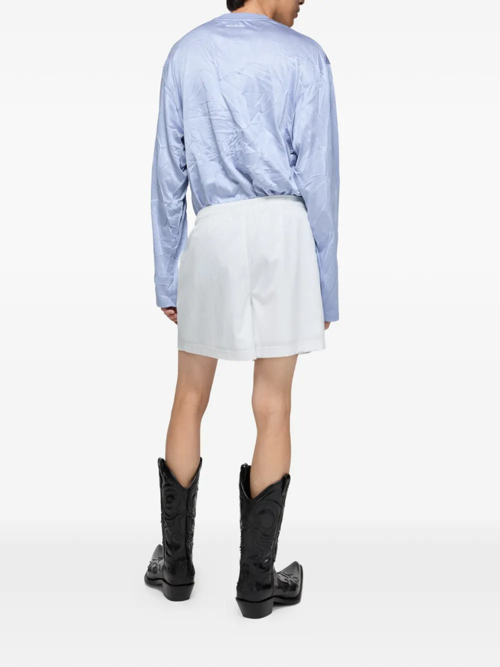 Acne Studios Shorts met logo Wit