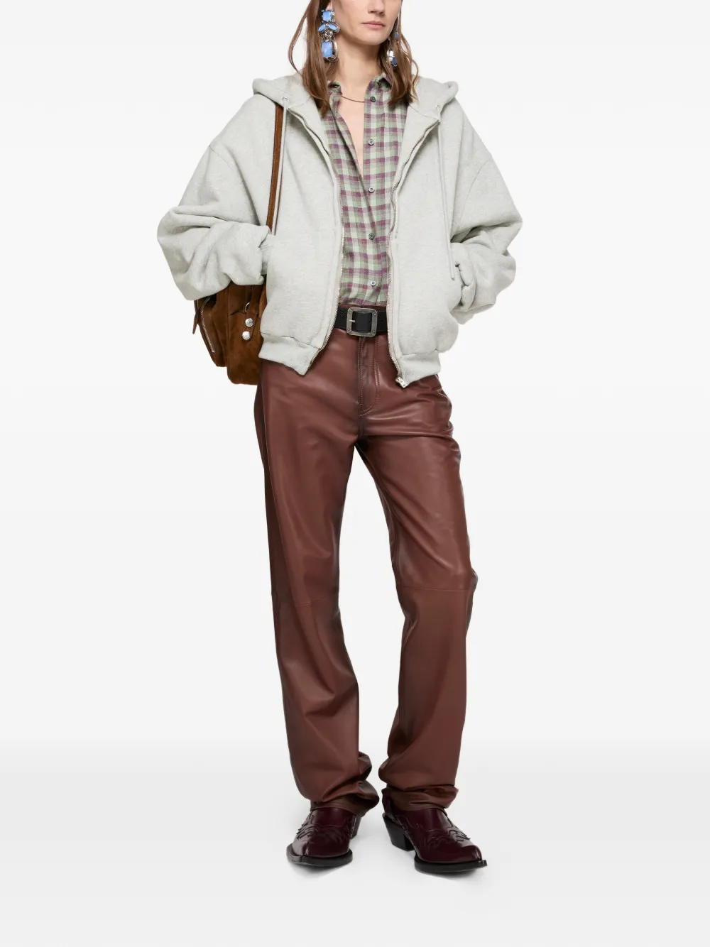 Acne Studios zip-up hoodie - Grijs