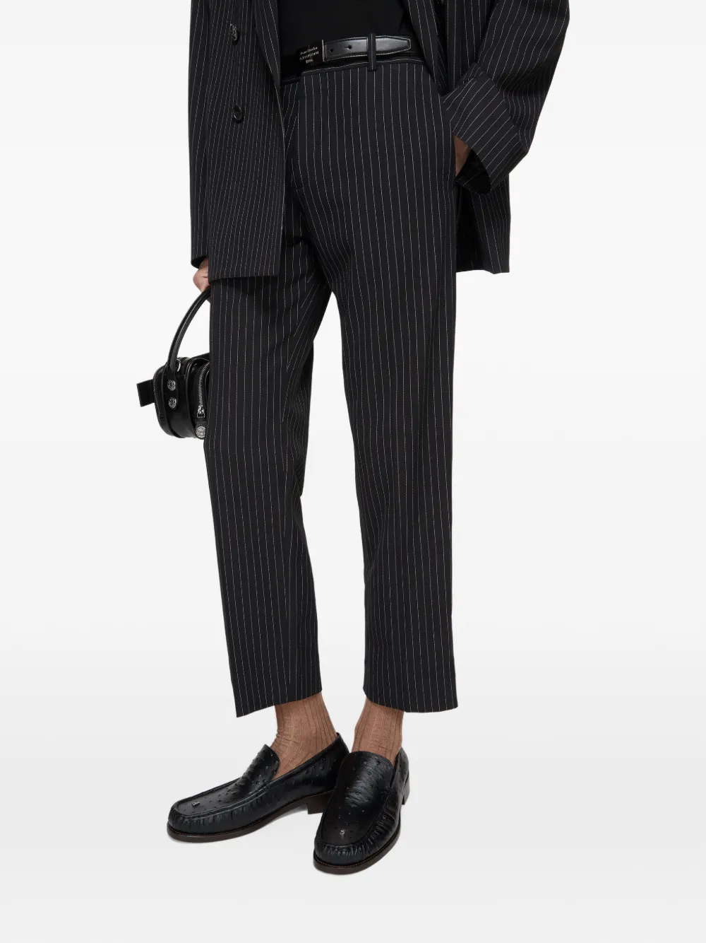 Acne Studios Pantalon met krijtstreep Blauw