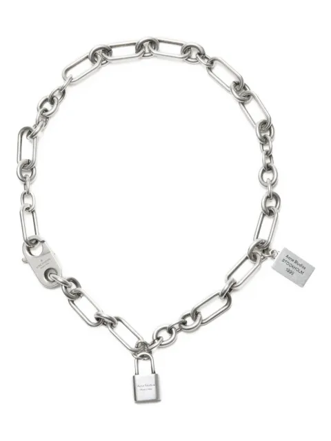 Acne Studios padlock chain necklace