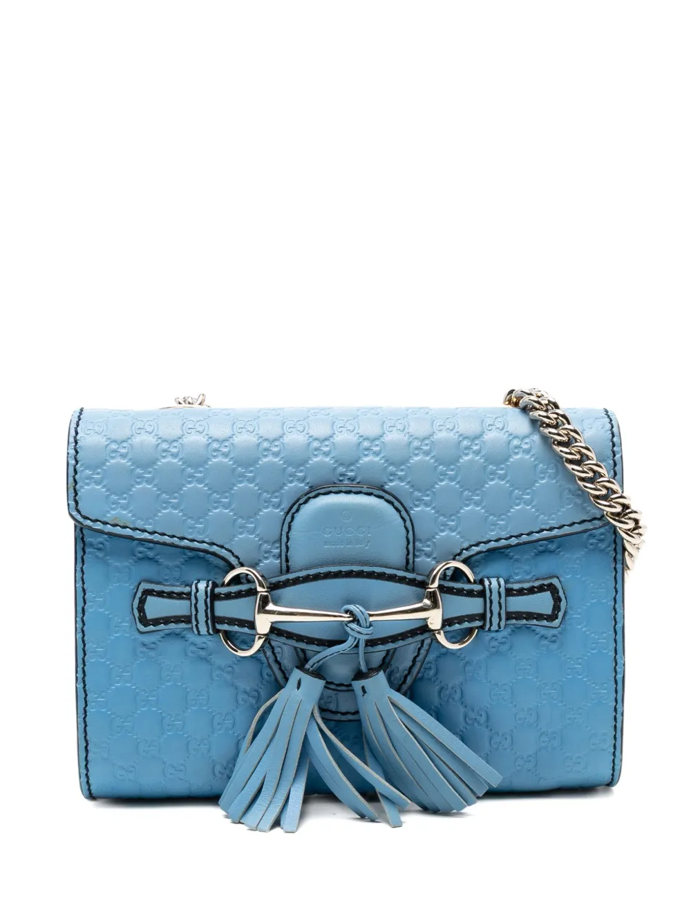 Gucci Pre-Owned 2016-2025 Mini Microguccissima Emily crossbody bag - Blu