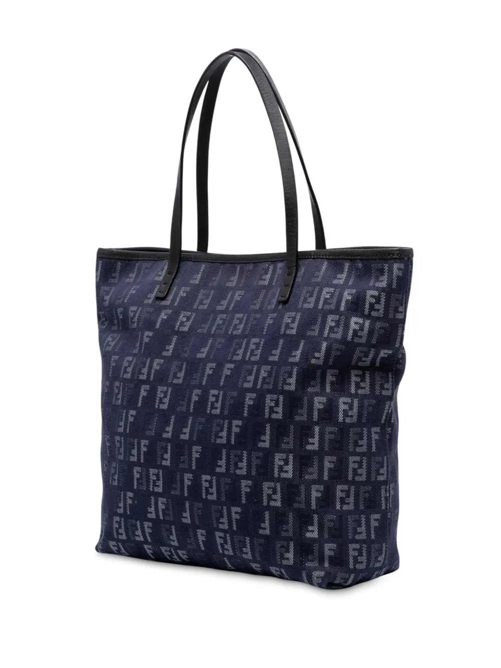 FENDI Pre-owned 2000-2010 Zucchino Denim Tote Bag In Blue